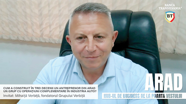 Un antreprenor care a deschis un magazin de piese de schimb în 1992 a ajuns astăzi să aibă reprezentanțe pentru Dacia, Renault, Toyota și Iveco, o fabrică de caroserii și alte afaceri în Arad. Care e povestea grupului Verbiță? În 2025, întreg grupul a raportat afaceri de 174 mil. lei (35 mil. euro), în urcare cu peste 50% versus anul anterior