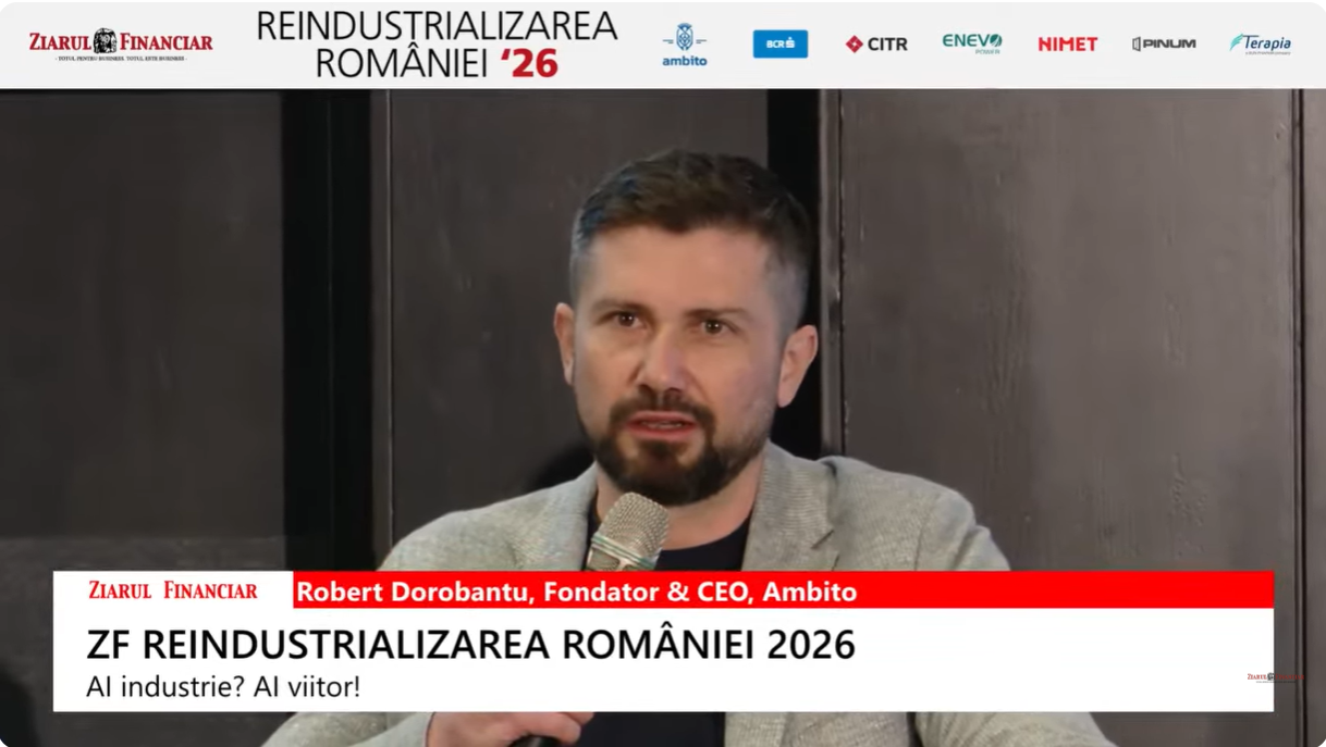 Robert Dorobanțu, Ambito: Reindustrializare înseamnă să construim lanțuri locale de producție, nu doar să importăm