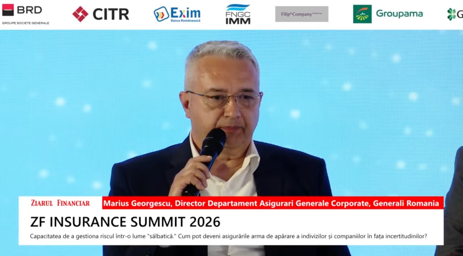 Marius Georgescu, Generali Romania: Volatilitatea este prezentă în jurul nostru se transpune printr-un cost care crește gradual în zona despăgubirilor, chiar dacă uneori nu îl vedem direct