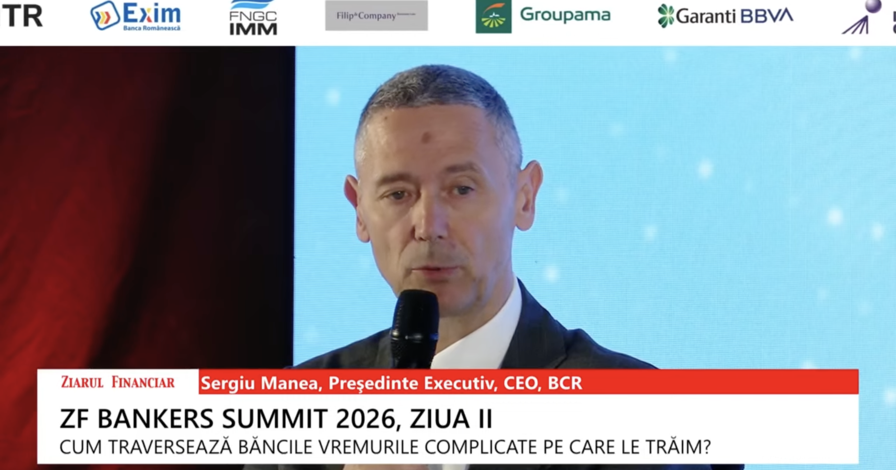 Sergiu Manea, BCR: Avem nevoie de consolidare fiscală, s-ar putea să fie șocul de care avem nevoie pentru a trece în noul model orientat spre creșterea semnificativă a productivității, a valorii pe care o producem