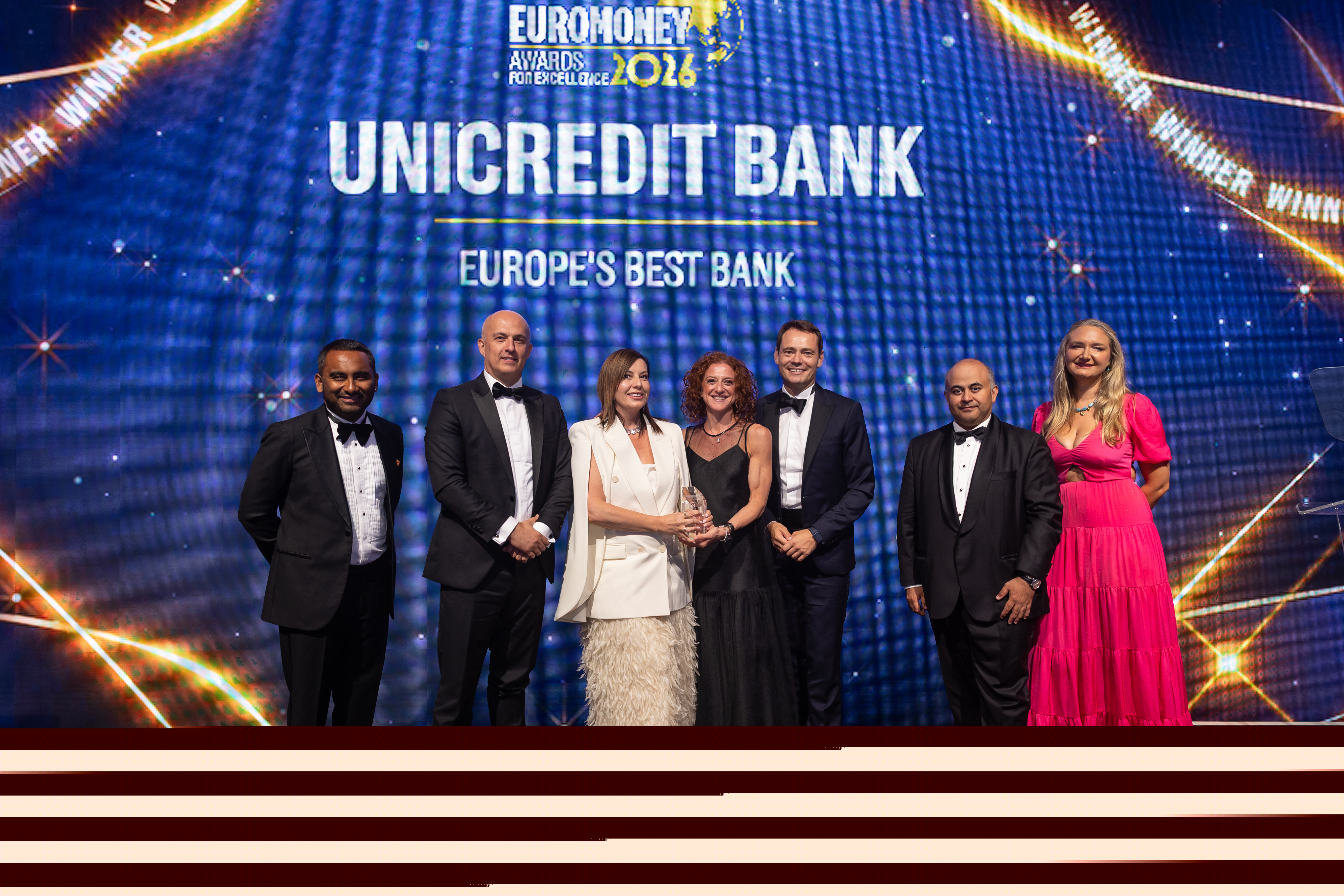 Grupul UniCredit a fost desemnat „Cea mai bună bancă din Europa”, pentru al doilea an consecutiv, la Euromoney Awards for Excellence 2026