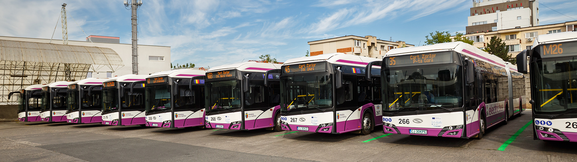 Primăria Cluj-Napoca a achiziționat 40 de autobuze electrice articulate cu 34 mil. euro