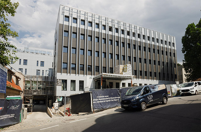 O nouă investiţie în sănătate, de 230,7 milioane de lei, prin PNRR, a ajuns la final: Centrul de Patologie Vasculo-Cerebrală şi Neurochirurgie este cea mai mare unitate spitalicească construită de la zero în Cluj-Napoca în aproape 50 de ani