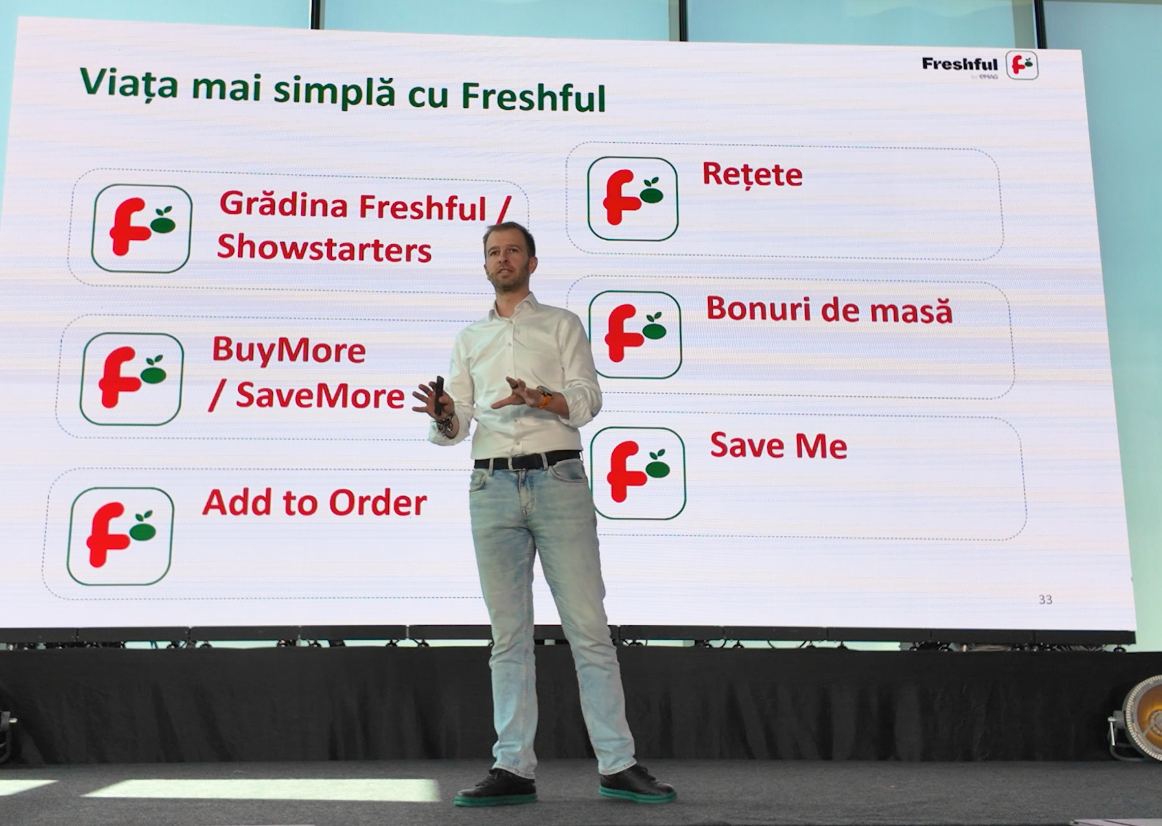 Dante International, compania din spatele eMAG, a mutat operațiunile de livrare rapidă de alimente Freshful Now în compania care operează supermarketul Freshful, evaluând operațiunea la 6,26 mil. lei