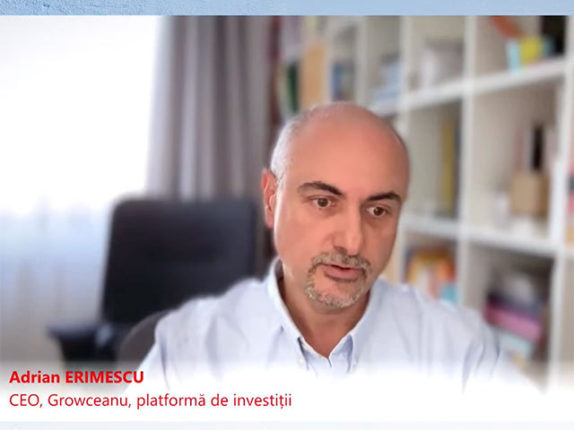 Adrian Erimescu, fondator și CEO al Growceanu: Ne dorim ca și cineva care are 20.000-40.000 de euro de investit să își poată construi un portofoliu de 20 de firme, nu doar investitorul cu câteva sute de mii plasate la Bursă. „La tichete de 650 de euro - de ce n-aș face asta?”